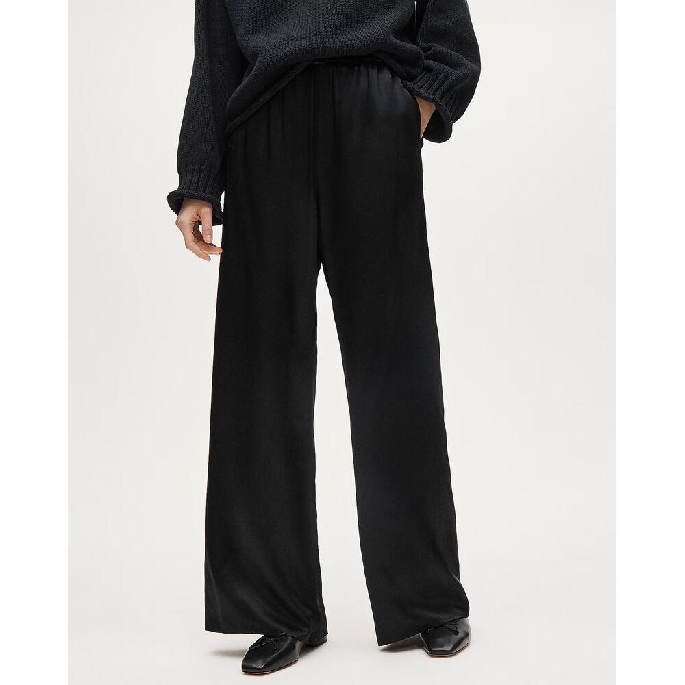 J. Crew Factory Black Wide-Leg Pants